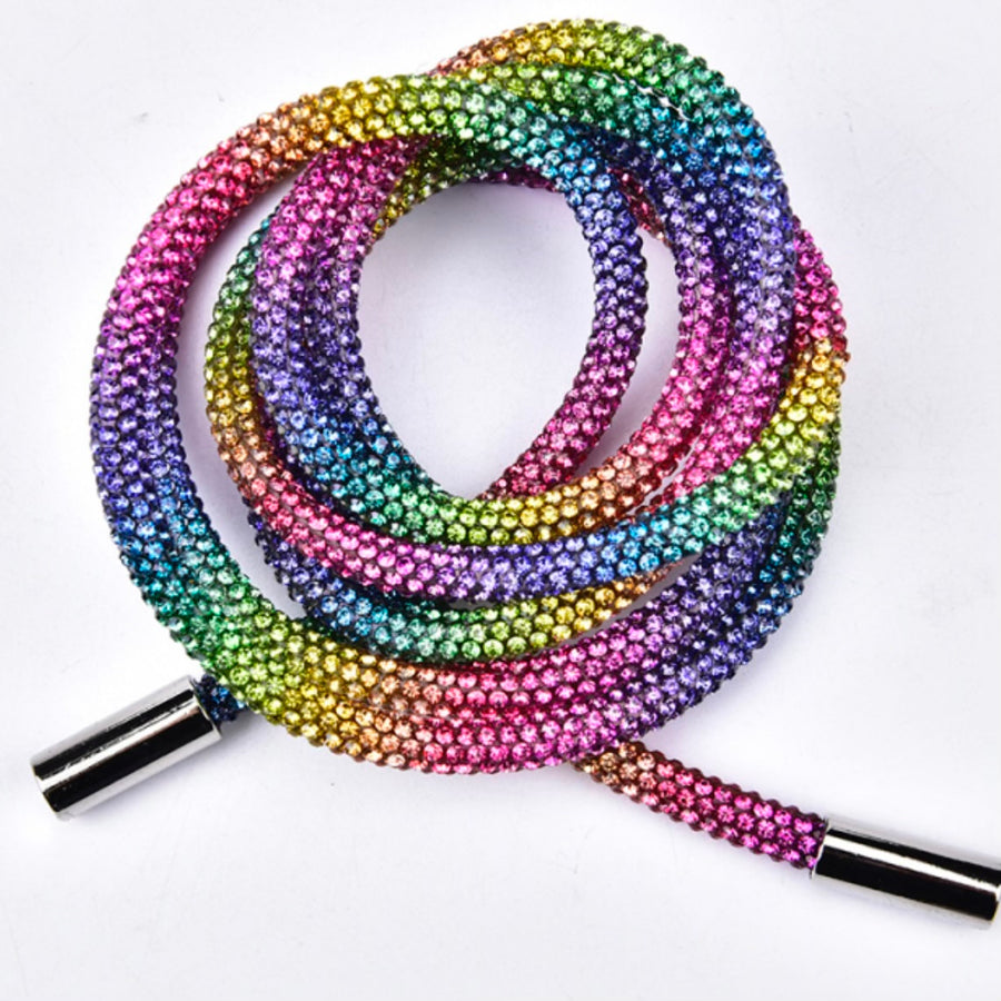 Rainbow Sherbet Crystal Hoodie String 'Swarovski'